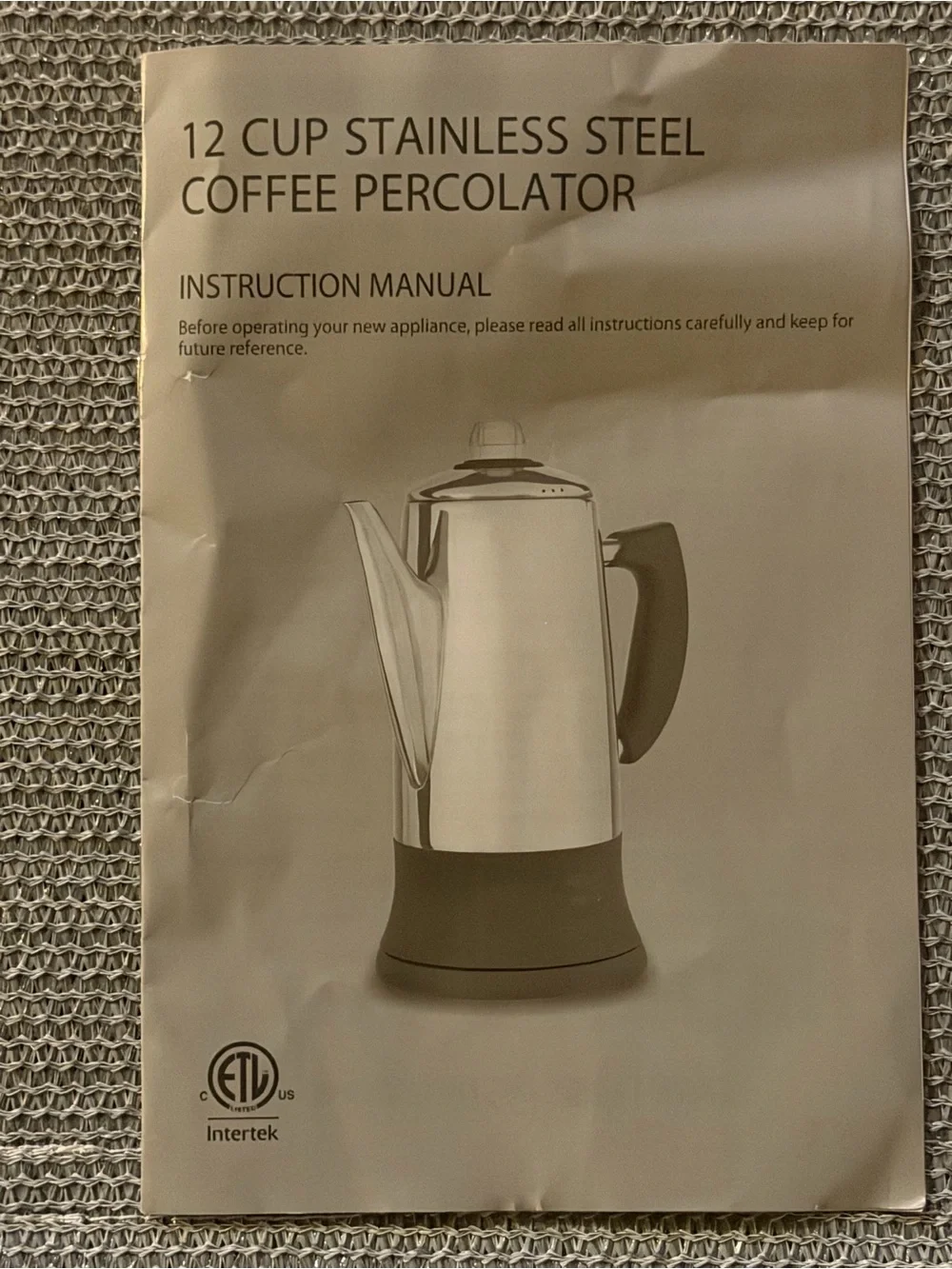 SOTECH Electric Percolator Coffee Pot. It
